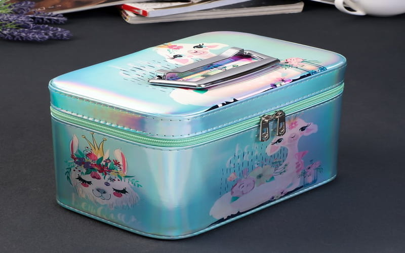 کیف لوازم آرایش؛ مقاوم ماندگاری بالا قابل شستشو 2 نوع ساده گلدار