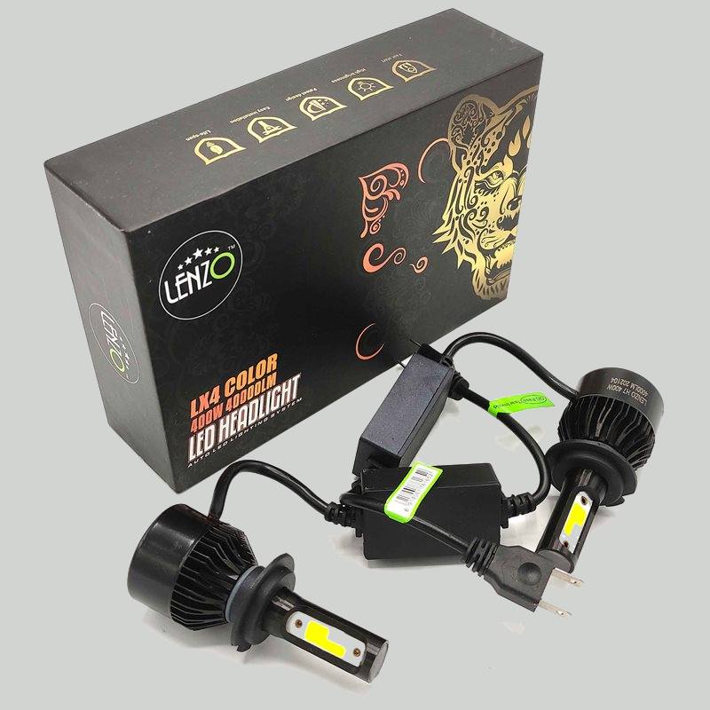 لامپ هدلایت lenzo؛ چراغ خودرو ال ای دی بدون گاز مقاوم نور زیاد Lenzo