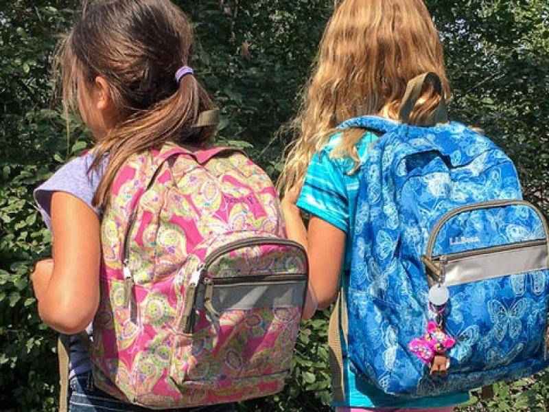 کیف کوله پشتی چرخ دار؛ ضد آب 2 طرح مسافرتی بچه گانه Polyester