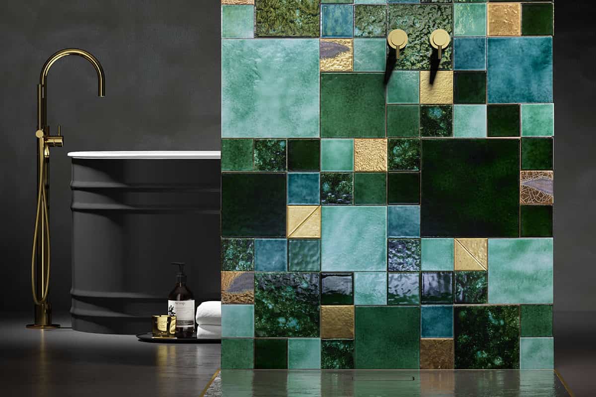 کاشی و سرامیک صداقت اهواز؛ خاک رس مدرن سنتی سفید مشکی 60*60 سانتی متر