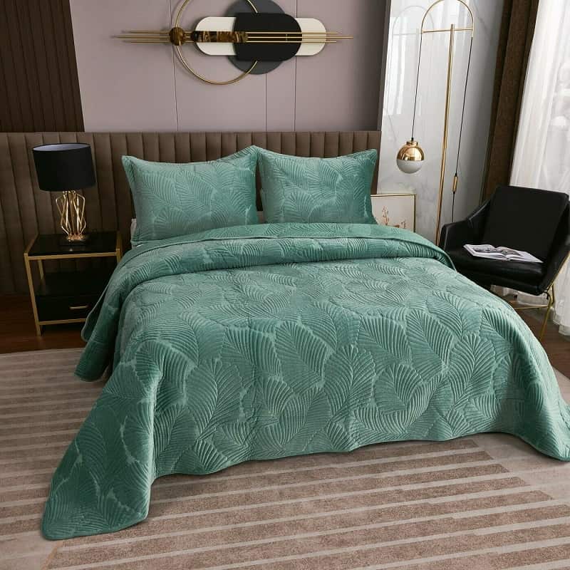 روتختی عروس ترک مخمل؛ بادوام زرشکی کرم (200*220 220*240) سانتیمتر