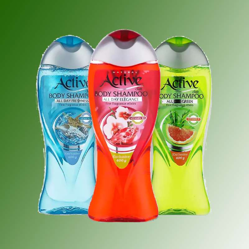 شامپو بدن اکتیو مردانه؛ ویتامین (B1 B6 B12) پیشگیری ریزش مو