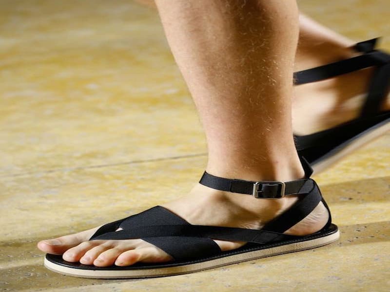 صندل پسرانه شیما؛ استاندارد بند پهن 2 رنگ مشکی قهوه ای Shima