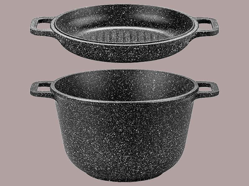 ظروف تفلون جنوب؛ گرانیتی 7 پارچه پخت یکنواخت Iran