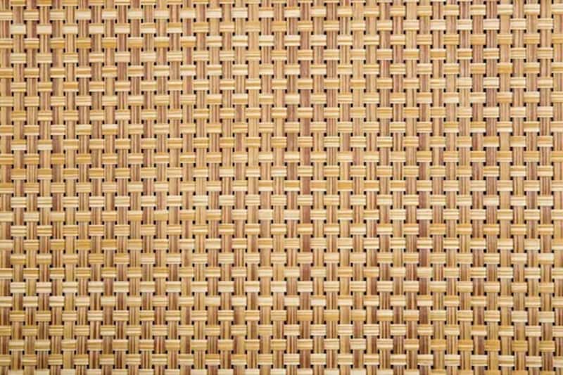 چرم مصنوعی حصیری؛ صنعت مبل سازی وزن سبک قهوه ای مشکی 1001*48*100 سانتی متر