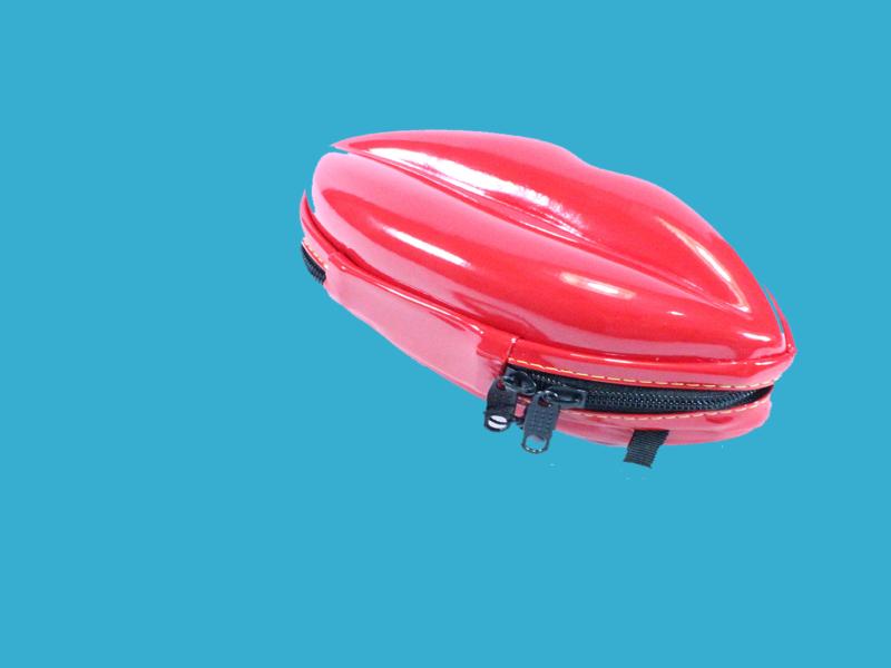 کیف آرایشی طرح لب؛ چرم طبیعی مستحکم قابل شستشو 2 رنگ قرمز صورتی