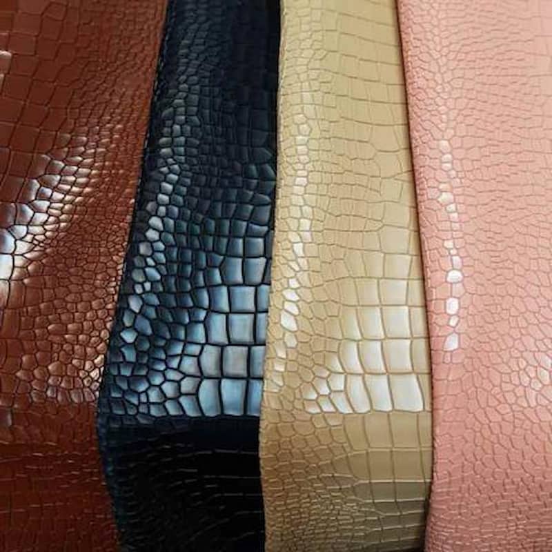 چرم مصنوعی طرح حصیری؛ براق مات لطیف قابل شستشو کیف روکش صندلی leather