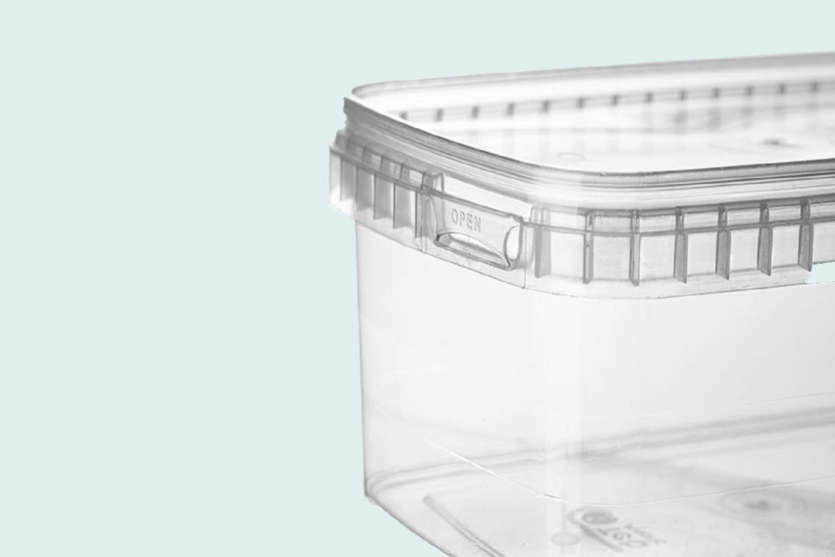 ظرف پلاستیکی شفاف بزرگ؛ سبز زرد سفید 3 مدل گرد مربع مستطیل