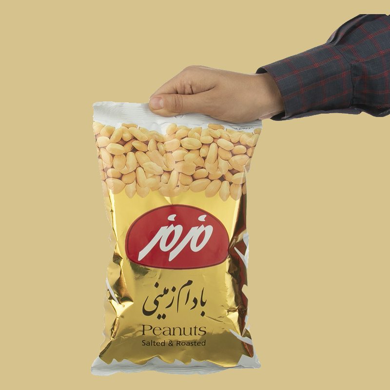 بادام زمینی مزمز 400 گرمی؛ خشک نمکی سرکه ای حاوی مس biotin