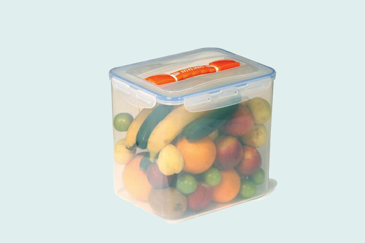 ظروف پلاستیکی اشپزخانه جدید؛ سفید نارنجی 2 مدل شفاف رنگی Fantasy