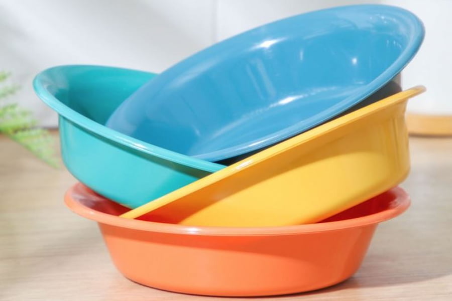 سرویس ظروف پلاستیکی لیمون؛ جنس (پلی اتیلن اکریلیک پلی کربنات) درجه یک 64 پارچه 10000 گرم