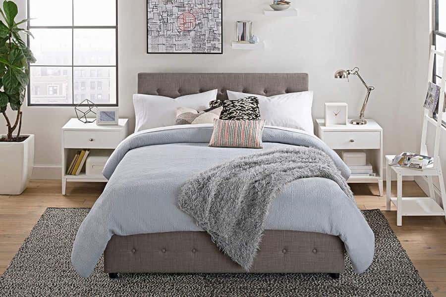 سرویس خواب قهوه ای طوسی؛ لاکچری مقاوم (تخت کمد میز آرایش) سنتی فانتزی کلاسیک جا به جایی آسان