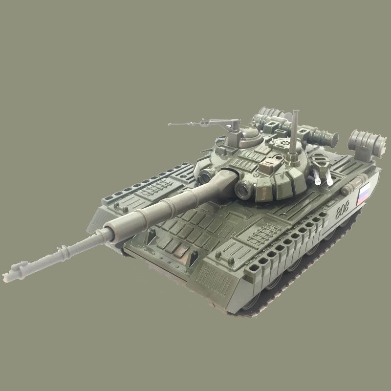 تانک اسباب بازی بزرگ؛ کنترلی فلزی پلاستیکی (800 900) گرم نظامی شارژی