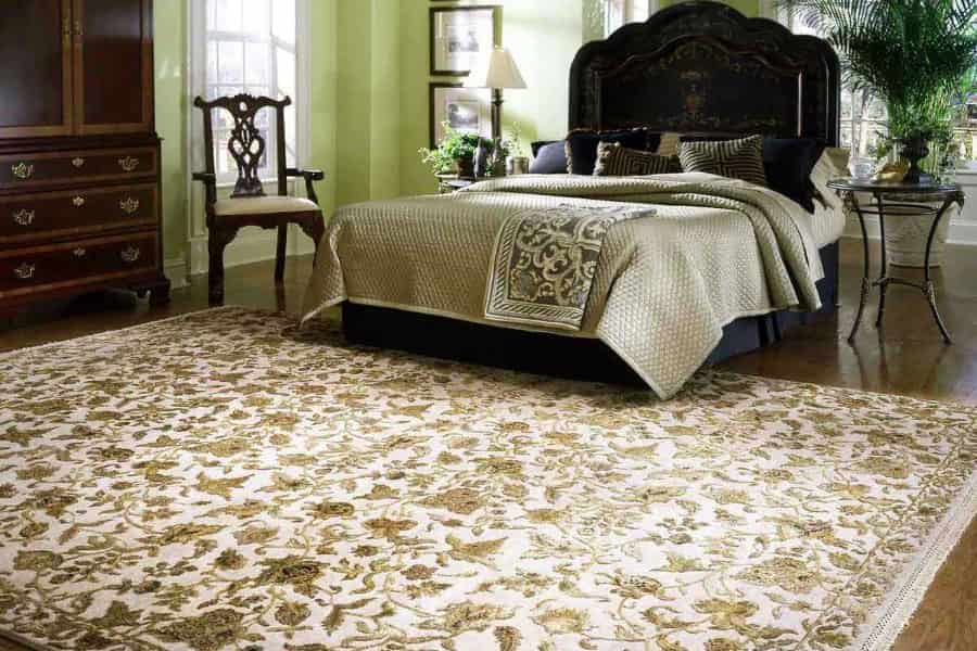 فرش زرنیم دستبافت؛ نقوش اسلیمی 3 طرح سالاری بیجار خطیبی 