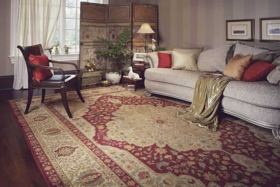 فرش زرنیم گنبد؛ طراحی شیک پاخور (نرم مناسب) بافت محکم 