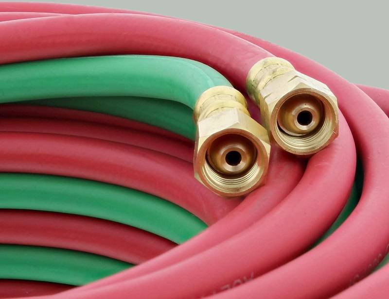 شیلنگ دوقلو کره ای؛ نخ سبز قرمز مقاوم منعطف 20 بار