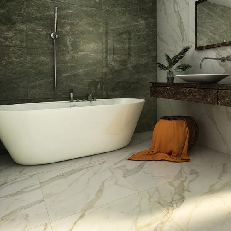 سرامیک اسلب پالرمو پلاس؛ پرسلان براق (120*120 240*120) سانتیمتر دیوار کف نما