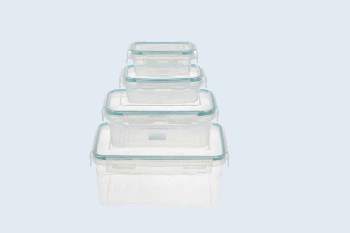 ظروف پلاستیکی آشپزخانه صنعت سازان؛ قرمز سبز زرد بادوام 2 نوع شفاف کدر Industrialists