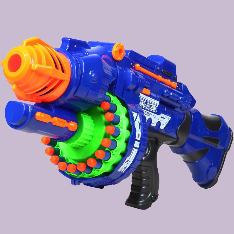 تفنگ اسباب بازی نرف؛ شکاری استوانه ای 2 رنگ مشکی سبز پلاستیکی آهنی