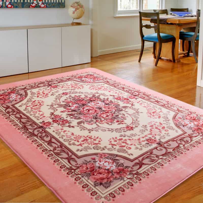 فرش ماشینی ترک؛ پنبه‌ای ابریشمی بافت (ظریف زیبا) مناسب فضای مدرن