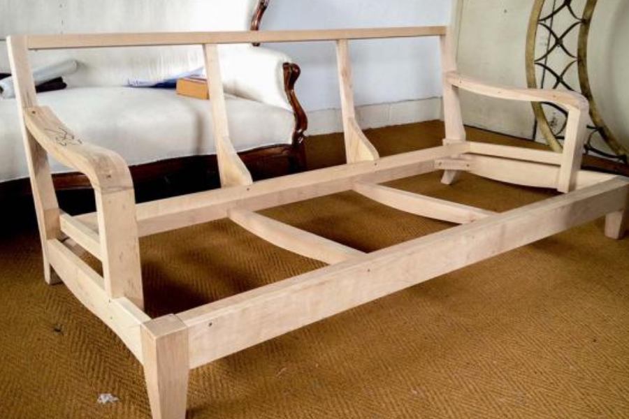 اسکلت خام مبل چستر (کلاف) تیره روشن چوب ملوچ روس توسکا بلوط Skeleton