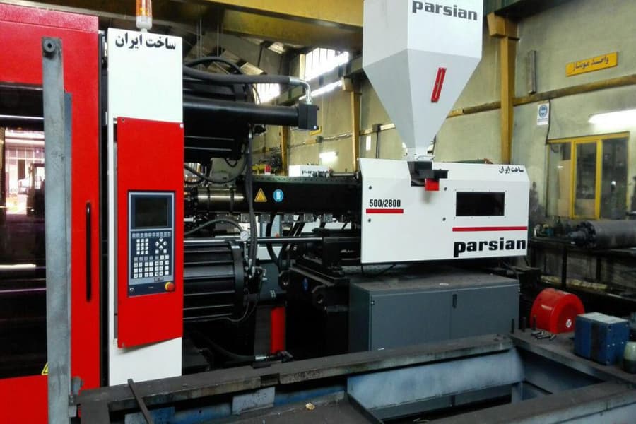 دستگاه تزریق پلاستیک 100 گرمی؛ گرانول ریز (هیدرولیکی هیبریدی الکتریکی) صنعتی