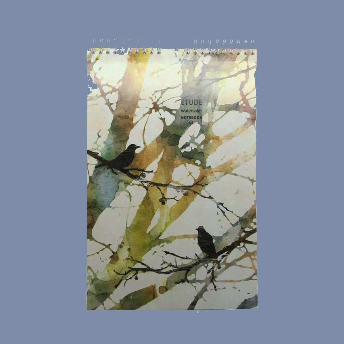 دفتر آبرنگ؛ سیمی نقاشی آبی سبز قرمز پلاستیکی (60 100) برگ چرم