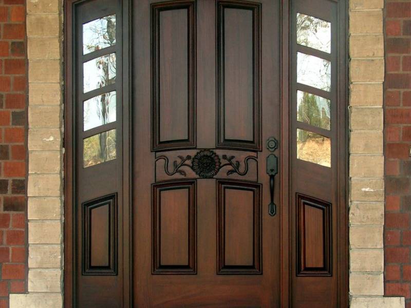 درب ضد سرقت رشت؛ فلز چوب قهوه ای کرم 210*105 سانتی متر 