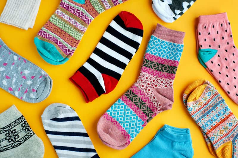 جوراب زنانه ساق بلند پنتی؛ پشمی فانتزی 4 رنگ مشکی طوسی صورتی قرمز