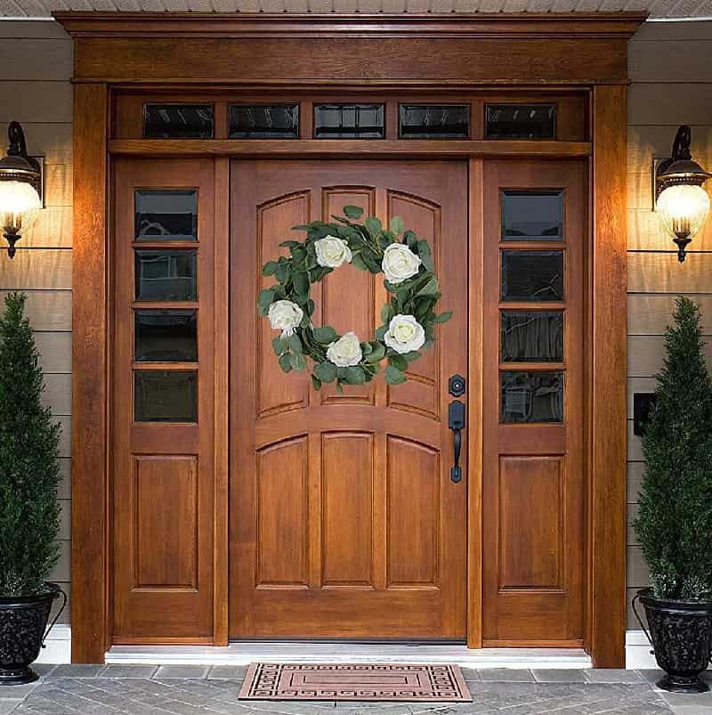 درب ضد سرقت راشا؛ چوب 3 رنگ طوسی مشکی قهوه ای Turkey