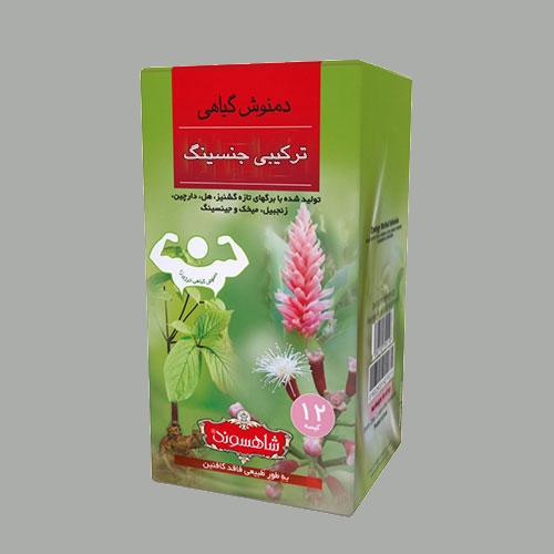 دمنوش لاغری شاهسوند؛ فلفلی بابونه 3 رنگ زرد قرمز سفید چای سبز Shahsund