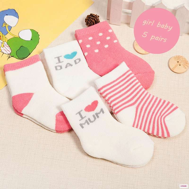 جوراب بچه گانه عمده؛ نخ پنبه 3 رنگ سفید صورتی آبی لطیف