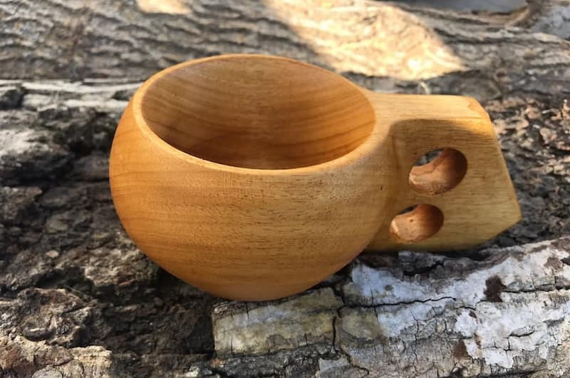 لیوان چوبی کوکسا؛ طبیعی مدرن ساده برجسته nice