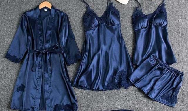 لباس خواب سایز بزرگ؛ پارچه ساتن کوتاه بلند زیبایی بی نظیر آقایان بانوان درشت اندام Large