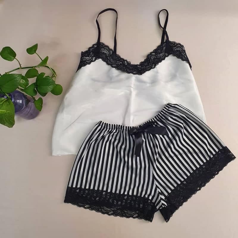 لباس خواب شیک زنانه؛ نرم دوخت مناسب (ساتن پارچه نخی پنبه ای فلانل) تنفس پوست Overhead