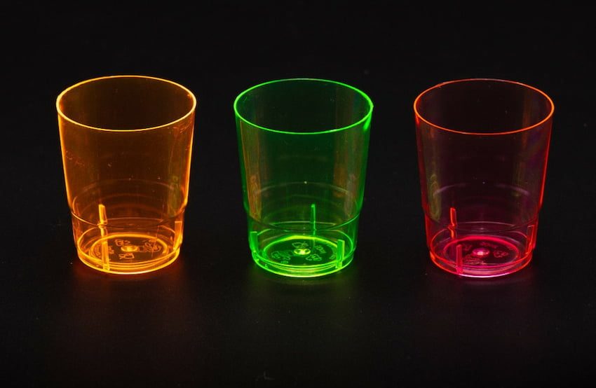 ظروف یکبار مصرف شیشه ای؛ بزرگ 2 طرح ساده فانتزی dishes