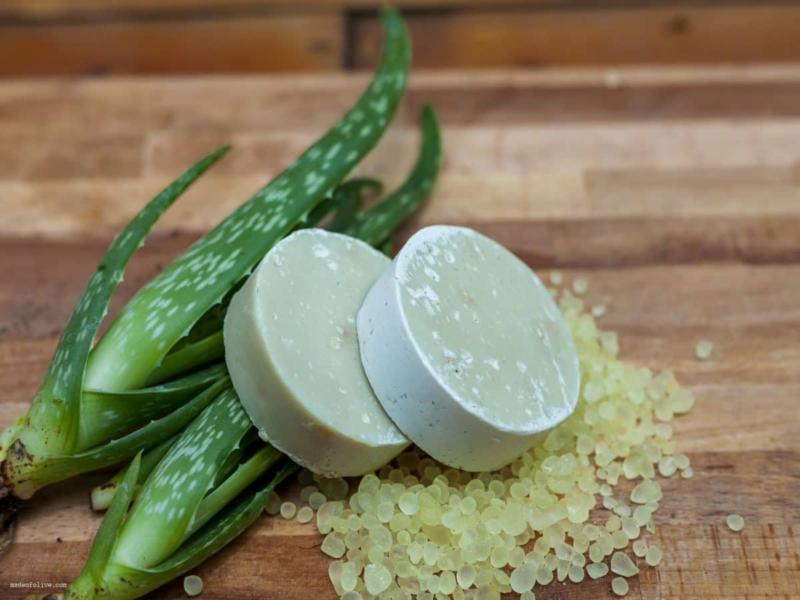 صابون آلوئه ورا علاج؛ روغن مرطوب کننده خوشبو شفاف سازی پوست Aloevera