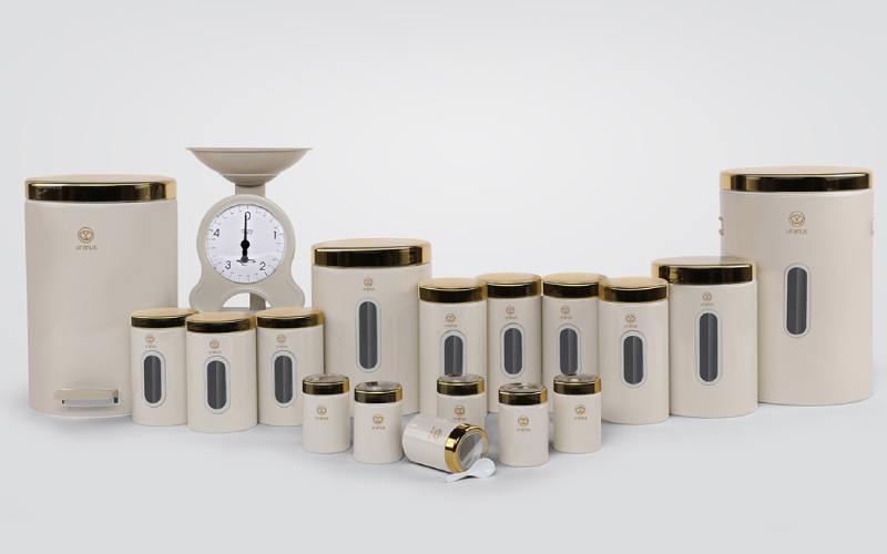 سرویس آشپزخانه یونیک جدید؛ پلاستیکی فلزی مقاوم درجه یک luxury