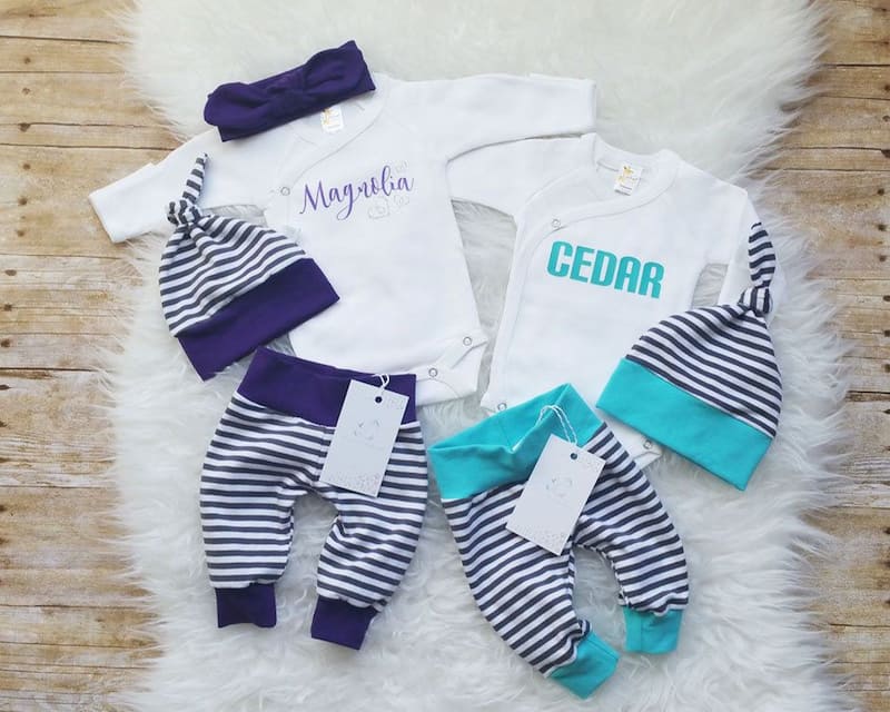 لباس نوزاد پسر؛ کتان نخی لاون کش ساده نرم لطیف Dress