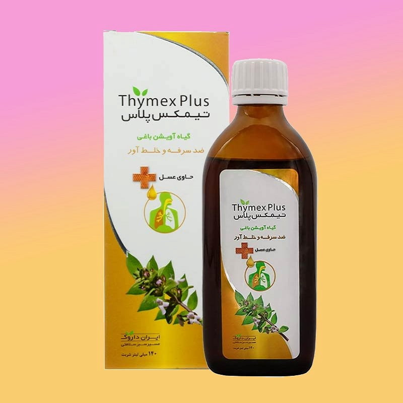 شربت آویشن عسلی؛ طب سنتی (شیشه ای پلاستیکی) خلط آور 120 گرمی