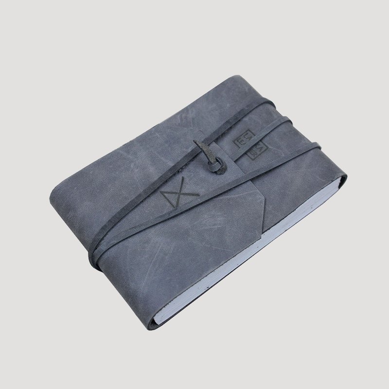 دفترچه چرمی؛ شیک 3 رنگ طوسی مشکی قهوه ای notebook