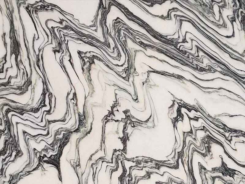 سنگ مرمر قروه کردستان؛ دارای بافت آهکی 2 نوع تراونیکس Travertine