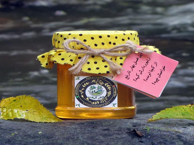 عسل طبیعی بهار نارنج؛ طعم عالی 3 رنگ زرد قرمز قهوه ای دارای ویتامین C 