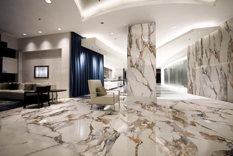 سنگ گرانیت کف ساختمان؛ سطح صاف صیغلی ضد رطوبت مستحکم ضخامت کم IRAN