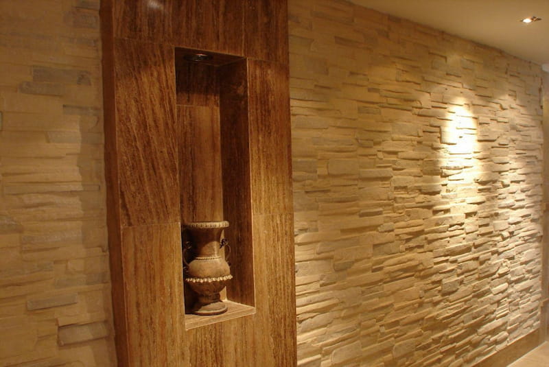 سنگ تزئینی پذیرایی؛ دکوراسیون داخلی مرمریت تراورتن composite