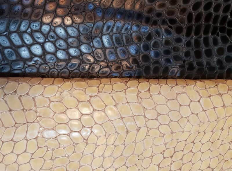 چرم مصنوعی ورنی؛ روکش مبل صندلی خودرو طرح دار اکلیلی traveling