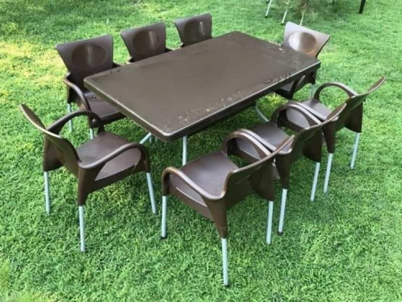 ست میز و صندلی پلاستیکی؛ قابل حمل شستشو راحت سبک مقاوم ضربه Iran