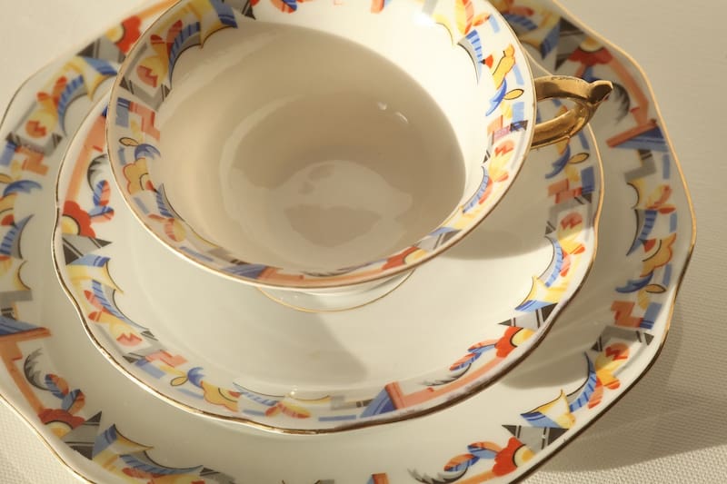 ظروف چینی رنگی فانتزی؛ لعاب دار مدرن (2 8 12) نفره مقاوم Fancy