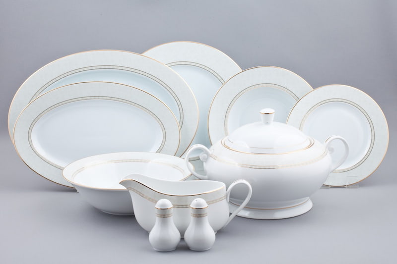 ظروف چینی طرح جدید؛ اسپرت (هندسی فانتزی کلاسیک) بیضی مربعی