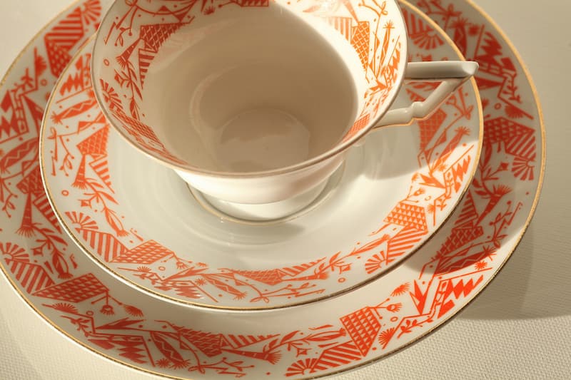 ظروف چینی پذیرایی ایرانی؛ ساده طرح دار (خانگی هتلی رستورانی) سفید